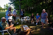 The Crowd Around The Fire